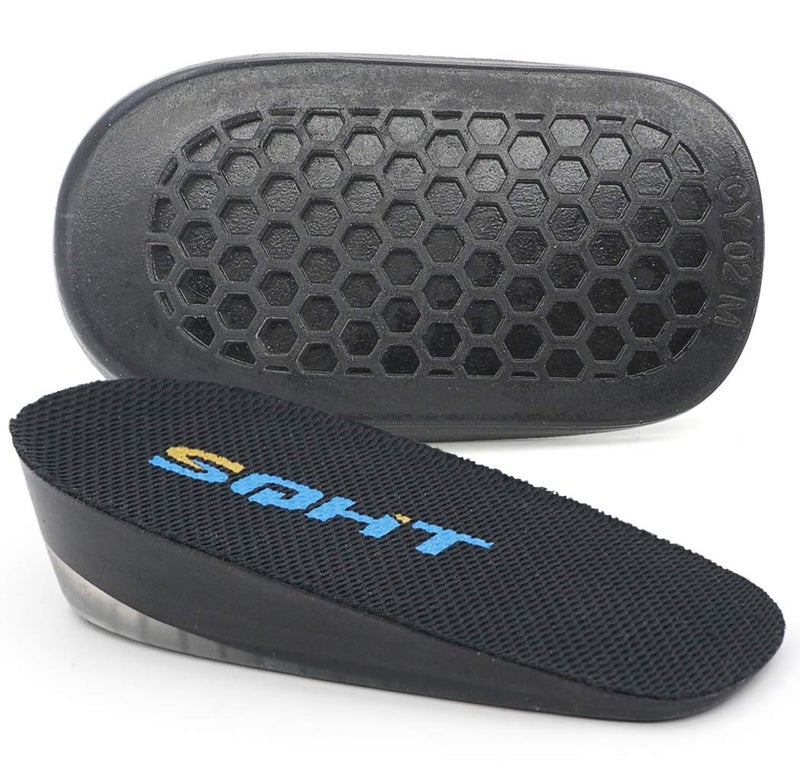 SQHT's Height Increase Insole - Gel Heel Shoe Lift Inserts, Achilles Tendon Cushion for Men and Women (Large (1" Height)) - Image 1